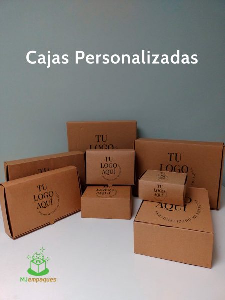 Cajas multiuso autoarmables personalizadas con logos (Cartón micro corrugadas kraft) - Imagen 2