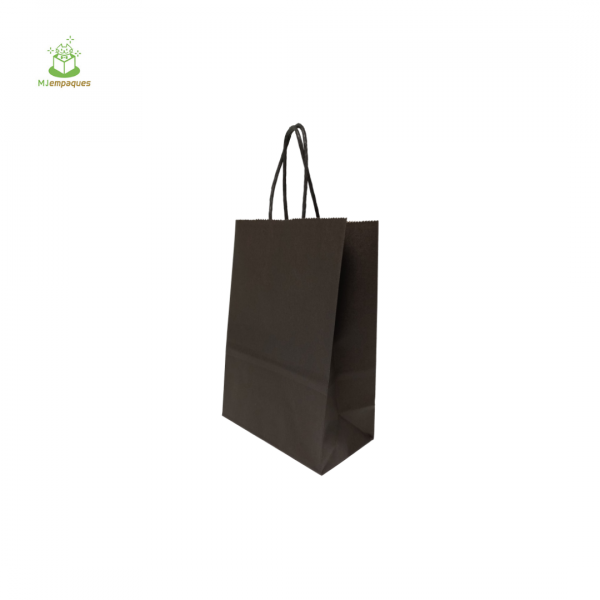 Bolsa kraft negra de 15x20x8
