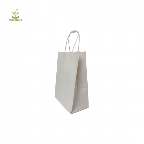 BOLSA KRAFT BLANCA 15x20x8